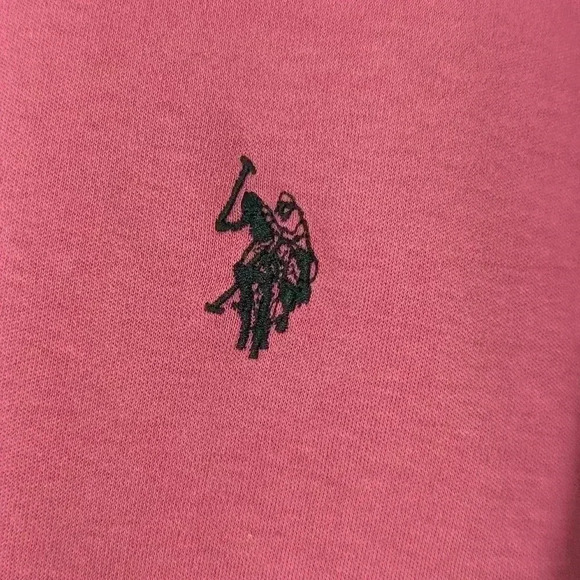 U.S. Polo ASSN Polo Shirt Men's XL Maroon Golfing 2 Button Luxury Feel - Picture 3 of 11